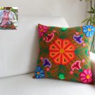 Hand Embroidered Cushion Cover with Wool - Crafts from Ayacucho, Peru