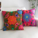 2 Hand Embroidered Cushion Cover with Wool - Crafts from Ayacucho, Peru