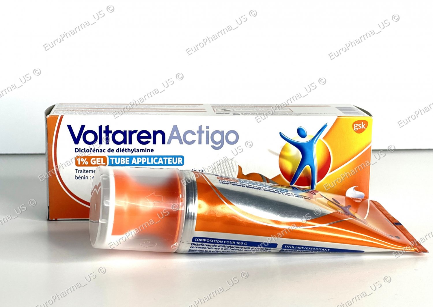 VOLTAREN ACTIGO Topical Arthritis Pain Relief Gel 1 Tube NO MESS