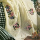 PDF FILE Silk-Ribbon Floral Afghan Embroidery VINTAGE  CROSS STITCH PATTERN INSTRUCTIONS
