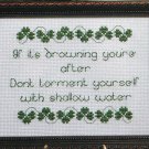 PDF FILE  VINTAGE Irish Proverb  * St. Patrick's Cross Stitch Pattern