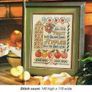 **PDF FILE**APPLES ARE THE BEST OF ALL CROSS STITCH PATTERN