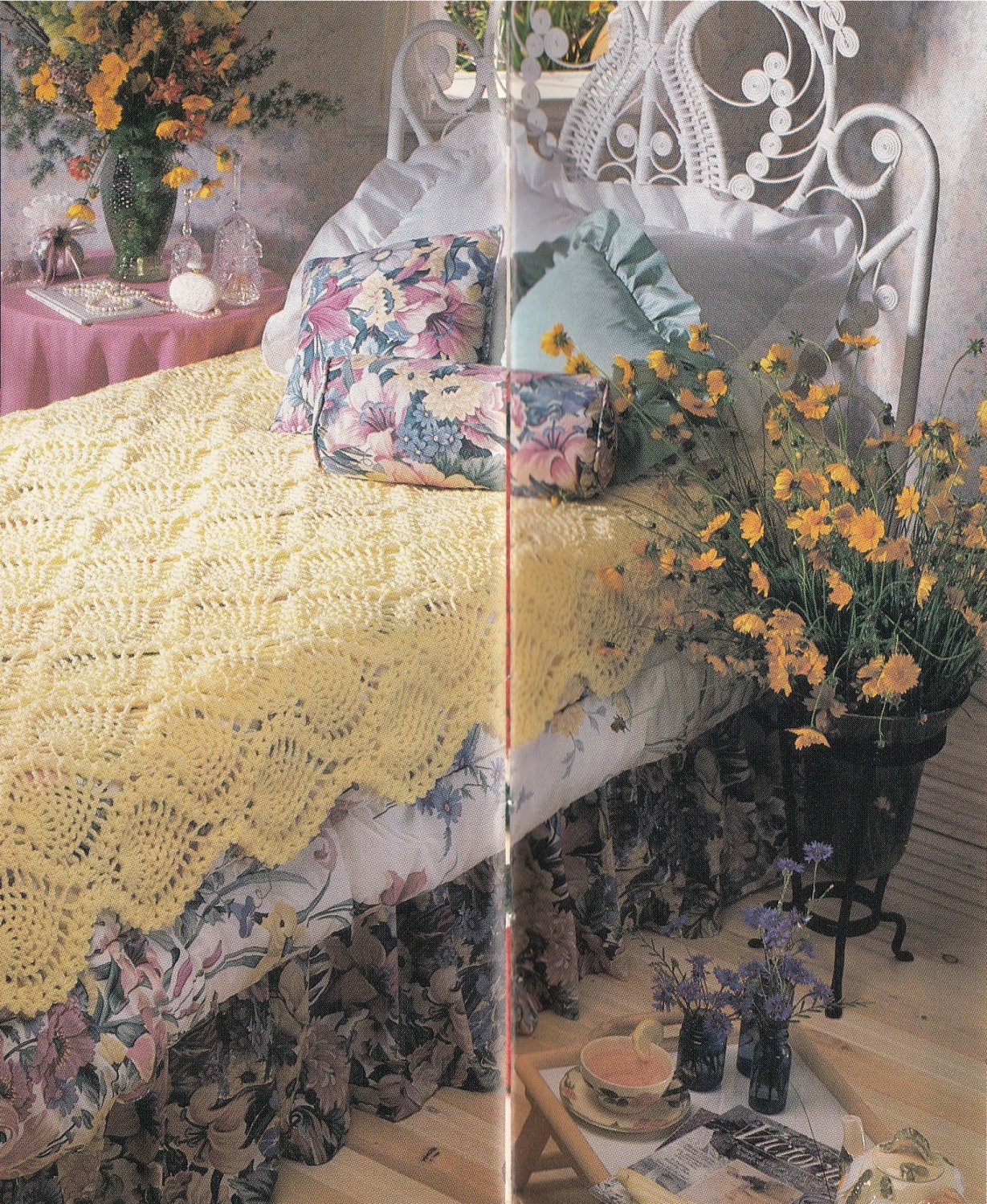 SENT BY EMAIL DIGITALLY  Pineapple Perfect Afghan/blanket Vintage crochet pattern