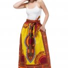 Yellow Dashiki Long Two Panel Skirt & Head wrap Yellow Dashiki Long Two Panel Skirt & Head wrap