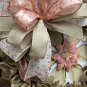 Spring Flower Burlap Wreath - 18in