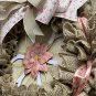 Spring Flower Burlap Wreath - 18in