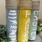Happy Easter Pastel Pillar Jar Candles