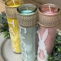 Happy Easter Pastel Pillar Jar Candles