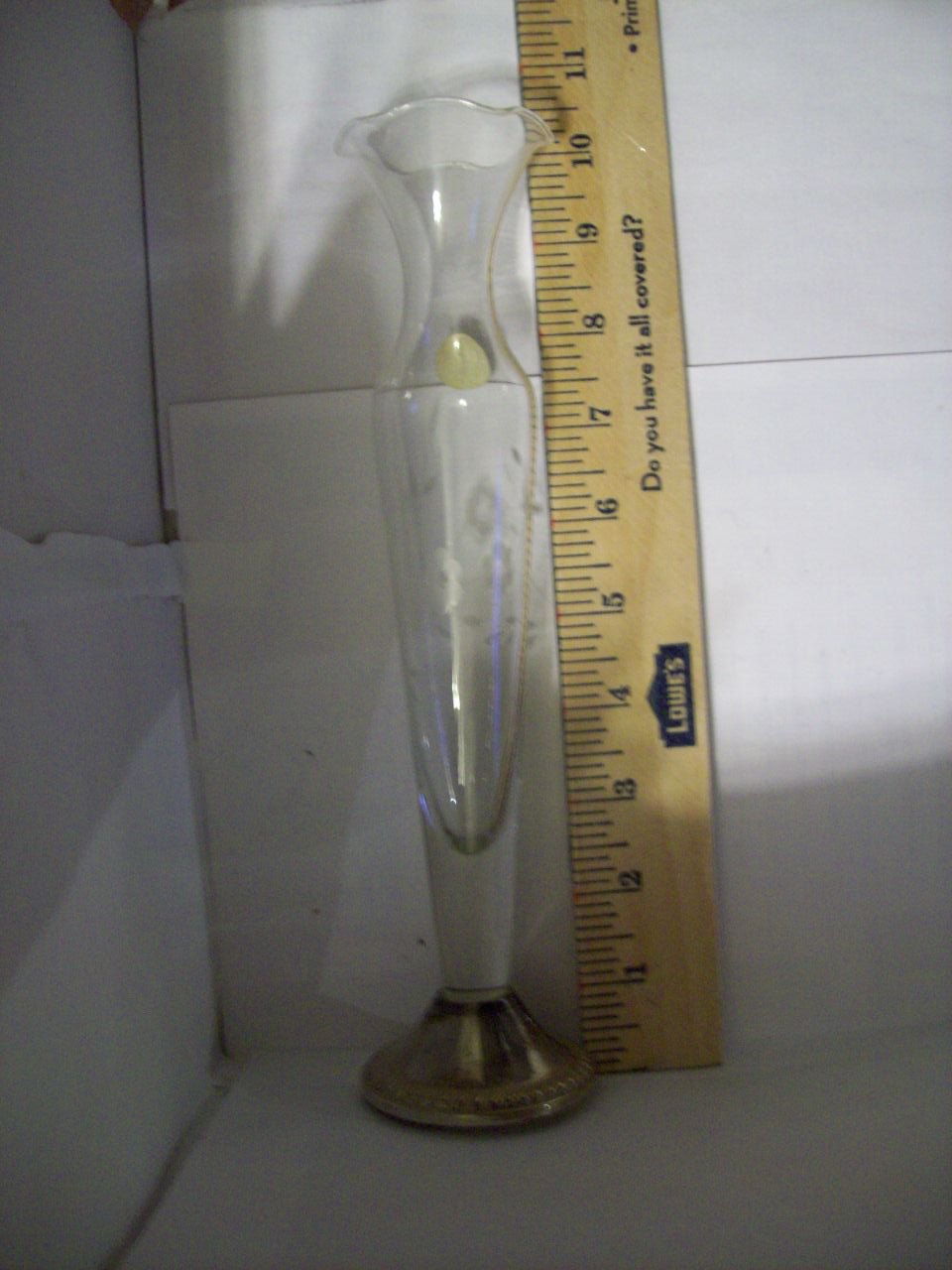 DUCHIN Sterling Silver Weighted Fluted Etched Flower Scallop Top Hand