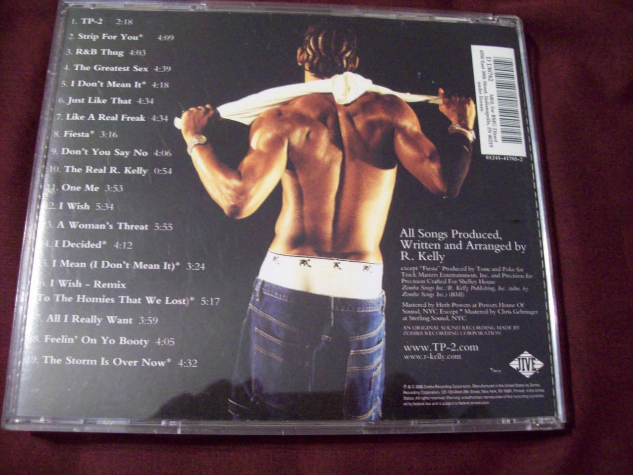 R KELLY TP COM Strip For You Jive Records BMG Direct