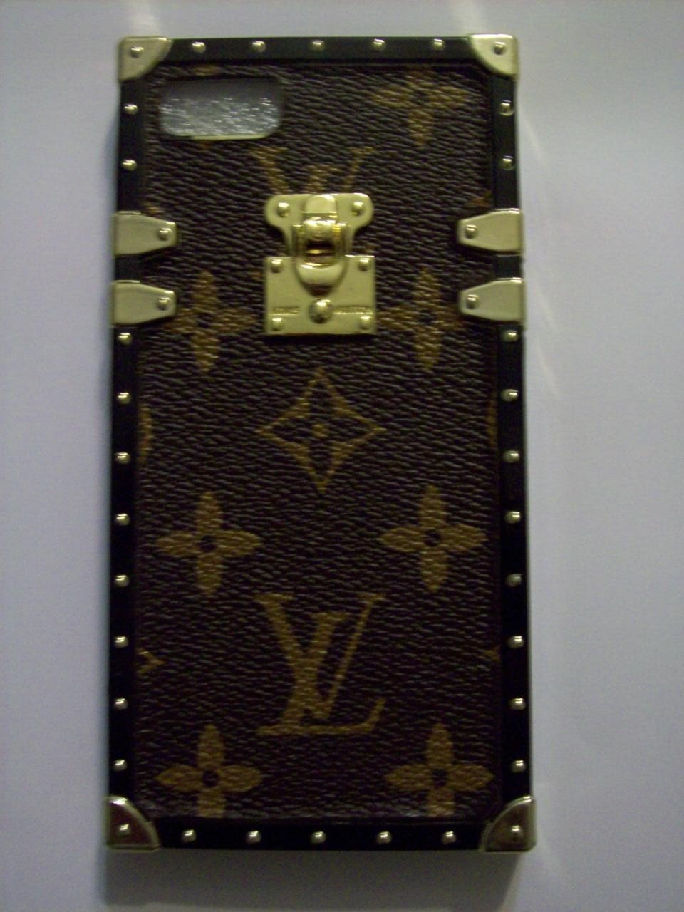 iPhone 7 Luxury Designer Inspired Decorative Case Cover Gold Stud Trim Replica Imitation Novelty