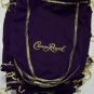 12 (1 dozen ) CROWN ROYAL Purple Fabric Drawstring Pouch Bag Bags