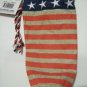 TITO'S Handmade Vodka Austin Texas Stars Stripes Drawstring Burlap Bag with attached Drink Recipes