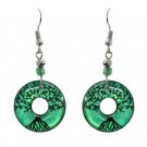Round Tree of Life Earrings Nature Graphic Dangle New Age Hippie Boho Jewelry