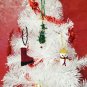Christmas Tree Seed Bead Hanging Ornament Mini Figurine Xmas Holiday Decoration