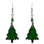 Christmas Tree Graphic Dangle Earrings Christmas Jewelry Holiday Themed Gifts