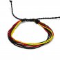 Assorted Multicolored Multi Strand String Pull Tie Bracelets Bulk Wholesale Pack