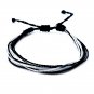 Assorted Multicolored Multi Strand String Pull Tie Bracelets Bulk Wholesale Pack