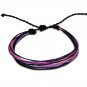Assorted Multicolored Multi Strand String Pull Tie Bracelets Bulk Wholesale Pack