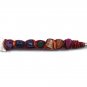 Chakra Tumbled Gemstone Healing Crystal Refillable Ink Writing Pen New Age Gifts