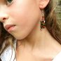 Candy Cane Graphic Dangle Earrings Christmas Jewelry Holiday Winter Themed Gifts