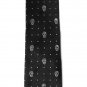 Thin Silk Fabric Tie Reusable Washable Adult Mens Gifts- Polka Dot Skulls Silver