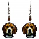 Beagle Dog Face Earrings Pet Head Animal Graphic Women Cute Breed Puppy Jewelry