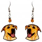 Labrador Dog Face Earrings Pet Head Animal Art Women Cute Breed Puppy Jewelry