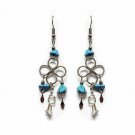 Quartz Crystal Healing Stone Long Dangle Earrings Boho Spiritual New Age Jewelry