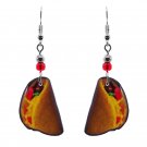 Taco Earrings Munchies Art Accessories Mexican Street Food Cuisine Boho Jewelry