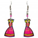 Day of the Dead Skeleton Graphic Earrings Dia de los Muertos Jewelry Mexican Art