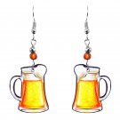Beer Mug Earrings Brewery Art Accessories Womens Craft Ale Golden Lager Jewelry