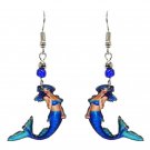 Mermaid Earrings Sexy Sea Siren Handmade Fantasy Beach Tropical Boho Art Jewelry
