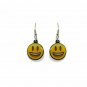 Emoji Dangle Earrings Yellow Smiley Face Text Girls Fashion Handmade Fun Jewelry