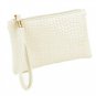Snakeskin Pattern White Wristlet/Clutch Purse PU-80089