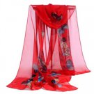 Red with Colorful Butterflies SF-52031