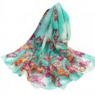 Seafoam Green with Colorful Butterflies SF-52034