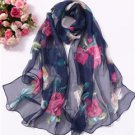 Navy Blue with Roses SF-52071