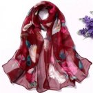 Maroon with Roses SF-52073