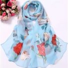 Light Blue with Roses SF-52074