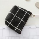 Black with White Lines Coin Purse PU-80273
