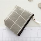Gray with White Lines Coin Purse PU-80274