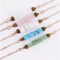 Square White Stone Pendant Necklace NL-12349
