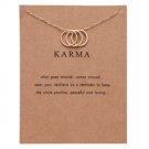 Gold "Karma" Pendant Necklace NL-11913