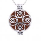 Silver Patterned Locket NL-12142