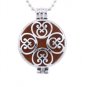Silver Patterned Locket NL-12142