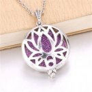 Silver Lotus Flower Locket NL-12146
