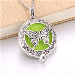 Silver Butterfly Locket NL-12152