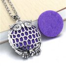 Silver Owl Locket NL-12154