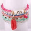 Multi-colored Stretchy Stacker Bracelets (set of 9) BA-12947